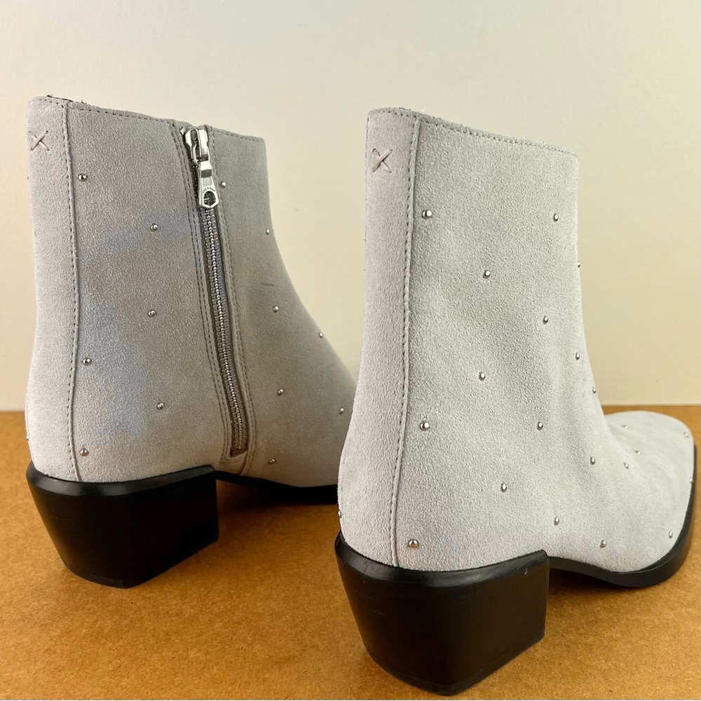 NEW RAG & BONE TAUPE SUEDE STUDDED BOOTIES - Picture 4 of 11